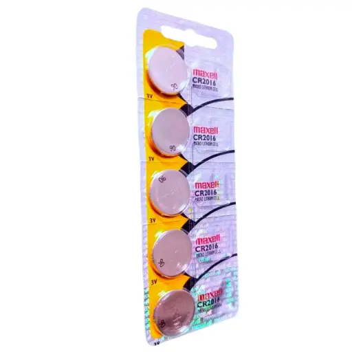 [5386] 5x Pila Batería Maxell CR2016 3V Tipo Botón Litio