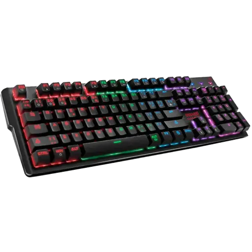 [5418] Teclado Mecánico Gamer Completo Maxell Samurai Series RGB Retroiluminado USB Switches Azules