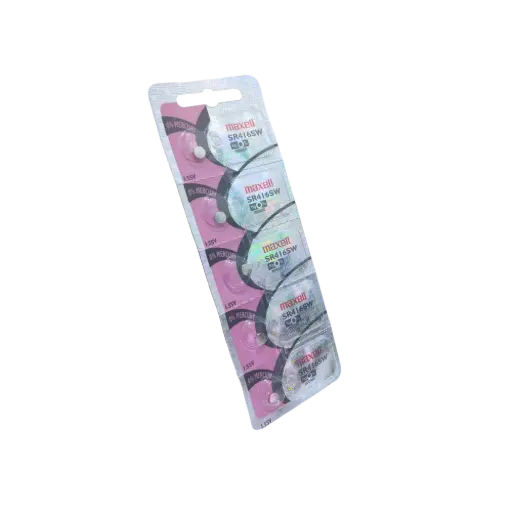 [5459] 5x Pila Batería Maxell SR416SW 1.55V 8.3mAh Tipo Botón Litio