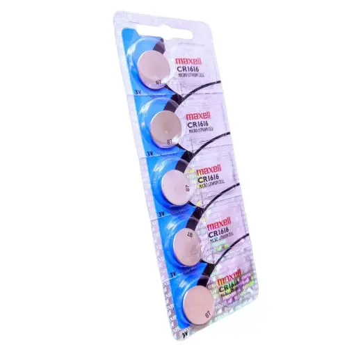 [5473] 5x Pila Batería Maxell CR1616 3V 55mAh Tipo Botón Litio