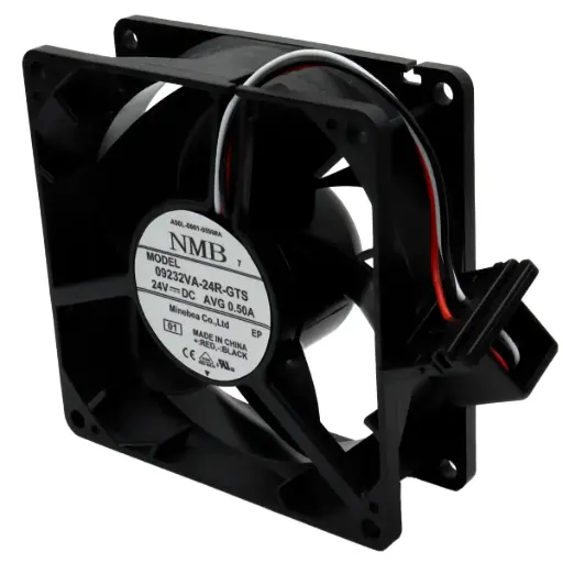 [5488] Ventilador NMB 09232VA-24R-GTS 01 A90L-0001-0598#A 24V DC 0.5A 12W 92 mm x 92 mm x 32 mm Conector Negro 6 Pines 3 Cables