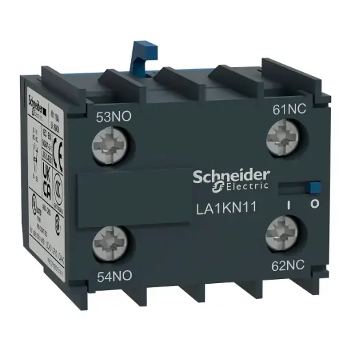 [5505] Bloque de Contactos TeSys Schneider Electric LA1KN11 Contactos Auxiliares 1NC + 1 NO Bornera