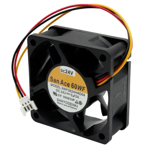 [5523] Ventilador Sanyo Denki SanAce60WF 9WF0624H4D04 24V 0.15A 3.6W 60 mm x 60 mm Conector Blanco 3 Pines 3 Cables