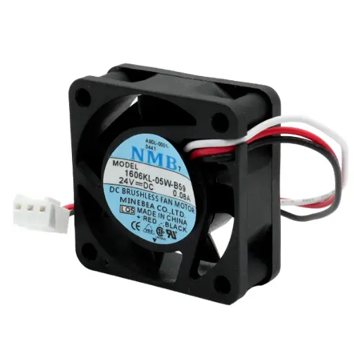 [5536] Ventilador NMB 1606KL-05W-B59 LQ5 A90L-0001-0441 24V DC 0.08A 1.92W 40 mm x 40 mm x 15 mm Conector Blanco 3 Pines Largo 3 Cables