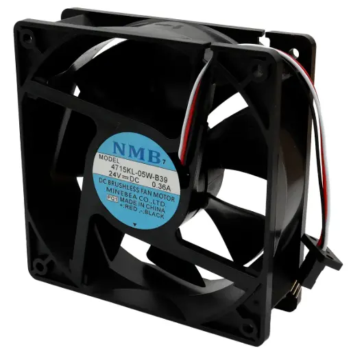 [5623] Ventilador NMB 4715KL-05W-B39 PQ1 24V DC 0.36A 8.64W 120 mm x 120 mm x 38 mm Conector Negro 3 Pines 3 Cables Macho
