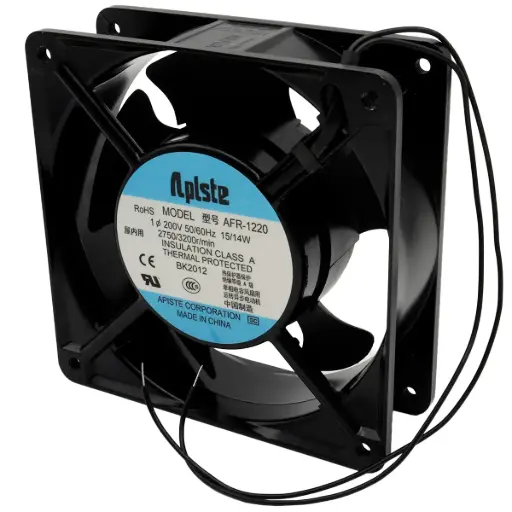 [5678] Ventilador Apiste AFR-1220 200V AC 50/60Hz 15/14W 120 mm x 120 mm x 39 mm 2 Cables