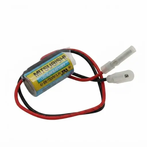 [5757] Pila Batería Mitsubishi Lithium A6BAT ER17330V 3.6V 2000mAh Conector Positivo Hembra Negativo Macho Separados